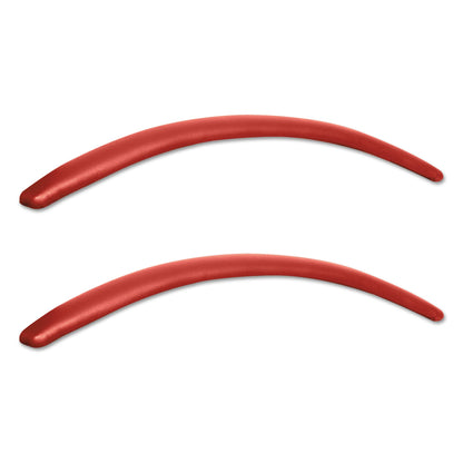 Alera Neratoli Series Replacement Arm Pads for Alera Neratoli Series Chairs, Faux Leather, 1.77" x 15.15" x 0.59", Red, 2/Set