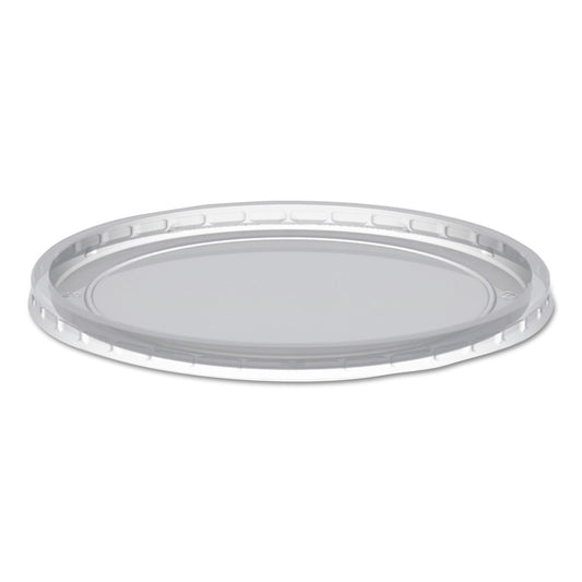 Anchor Packaging MicroLite Deli Tub Lid, Inside-Cap Fit, Fits 8-32 oz Containers, 4.56" Diameter x 0.26"h, Clear, Plastic, 500/Carton