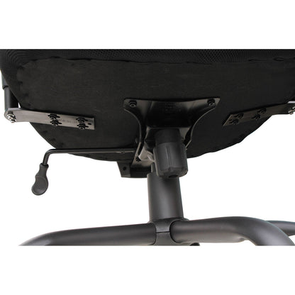 Alera Merix450 Series Mesh Big/Tall Chair, Supports Up to 450 lb, 19.88" to 23.62" Seat Height, Black
