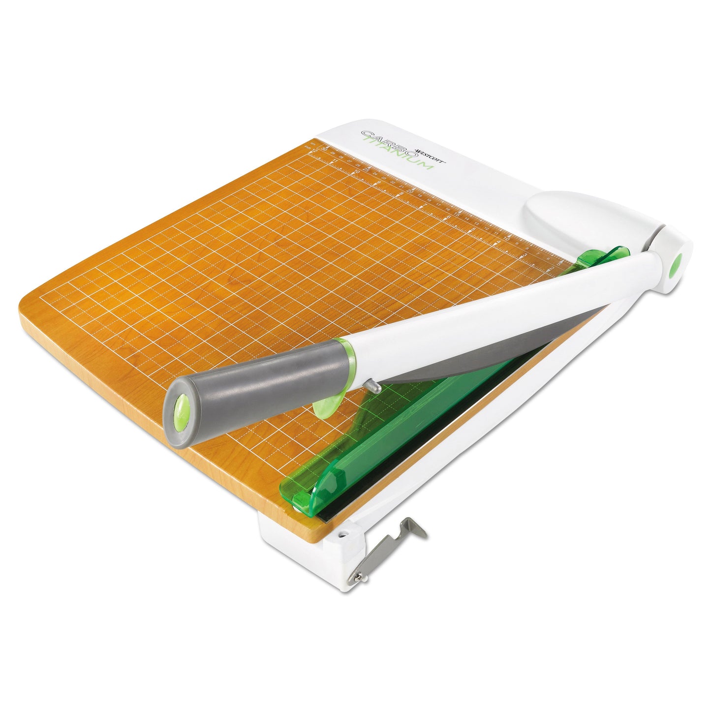 Westcott CarboTitanium Guillotine Paper Trimmer, 30 Sheets, 18" Cut Length, Metal/Wood Composite Base, 18 x 28
