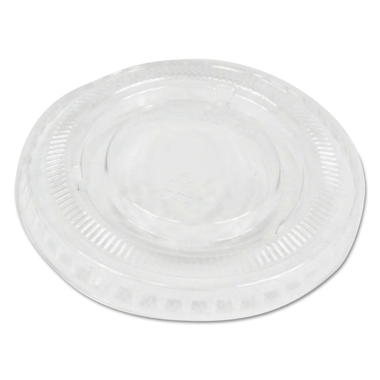 Boardwalk Souffle/Portion Cup Lids, Fits 1 oz Portion Cups, Clear, 2,500/Carton