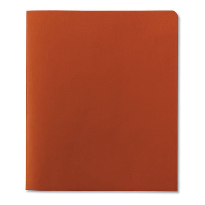Smead Two-Pocket Folder, Textured Paper, 100-Sheet Capacity, 11 x 8.5, Orange, 25/Box