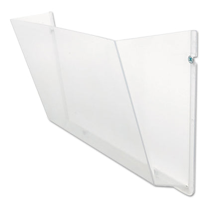 deflecto Unbreakable DocuPocket Wall File, Letter Size, 14.5" x 3" x 6.5", Clear