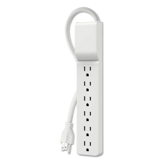 Belkin Home/Office Surge Protector, 6 AC Outlets, 10 ft Cord, 720 J, White