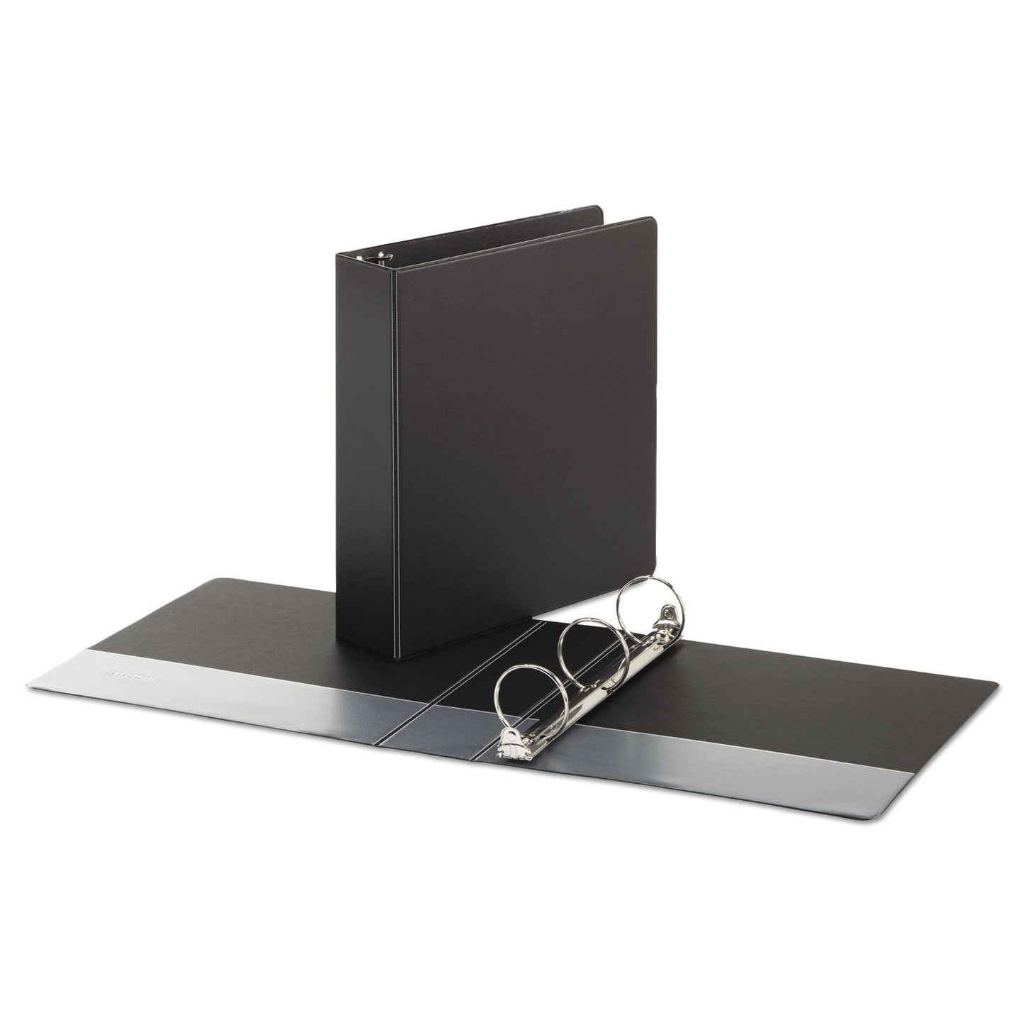 Universal Economy Non-View Round Ring Binder, 3 Rings, 2" Capacity, 11 x 8.5, Black