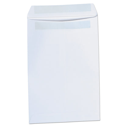 Universal Self-Stick Open End Catalog Envelope, #1, Square Flap, Self-Adhesive Closure, 6 x 9, White, 100/Box
