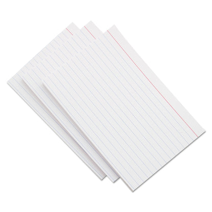 Universal Ruled Index Cards, 3 x 5, White, 500/Pack