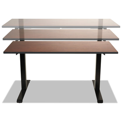 Alera 2-Stage Electric Adjustable Table Base, 48 to 72w x 24 to 36d x 27.5 to 47.2h, Black