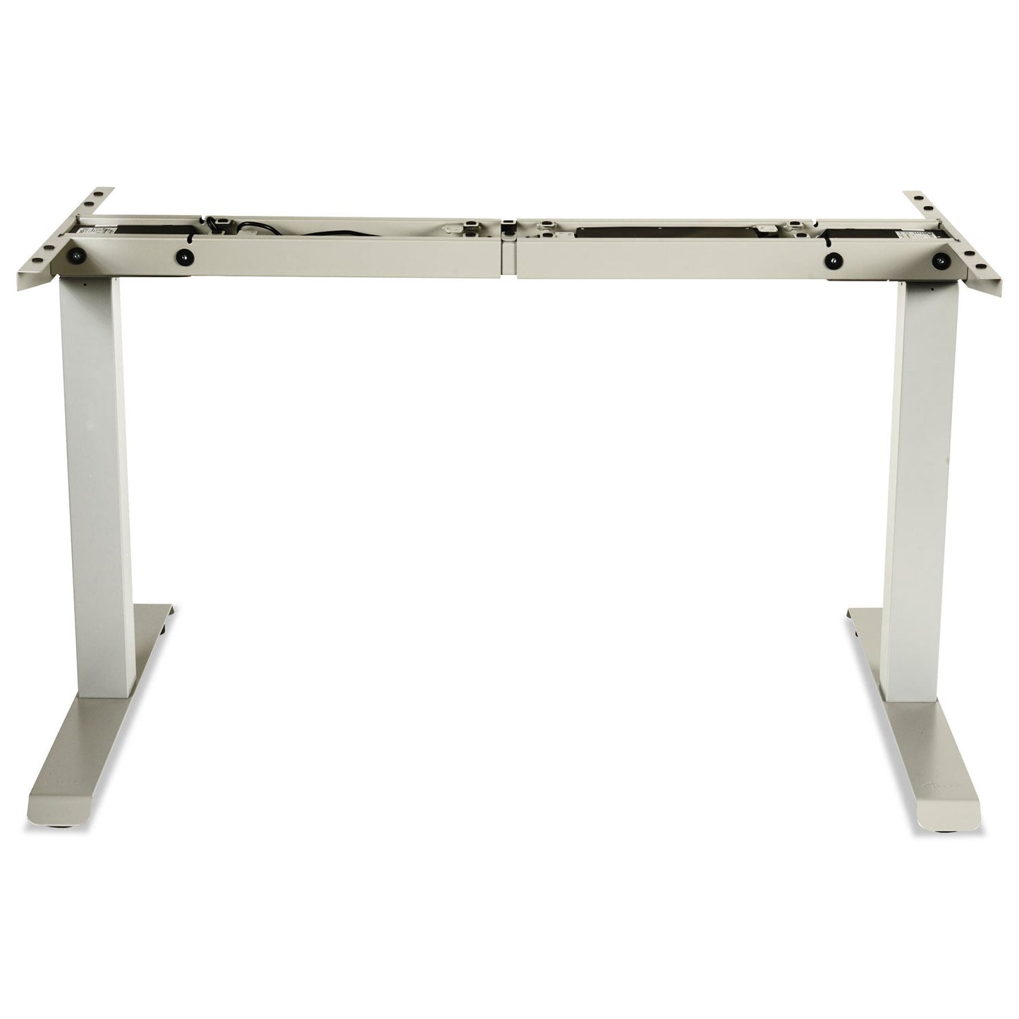 Alera 2-Stage Electric Adjustable Table Base, 48 to 72w x 24 to 36d x 27.5 to 47.2h, Gray