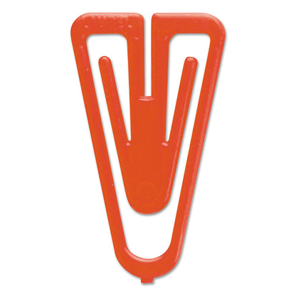 Baumgartens Plastiklips Paper Clips, Large, Smooth, Assorted Colors, 200/Box
