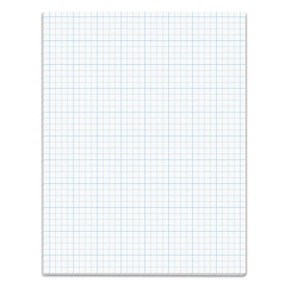TOPS Cross Section Pads, Cross-Section Quadrille Rule (4 sq/in, 1 sq/in), 50 White 8.5 x 11 Sheets