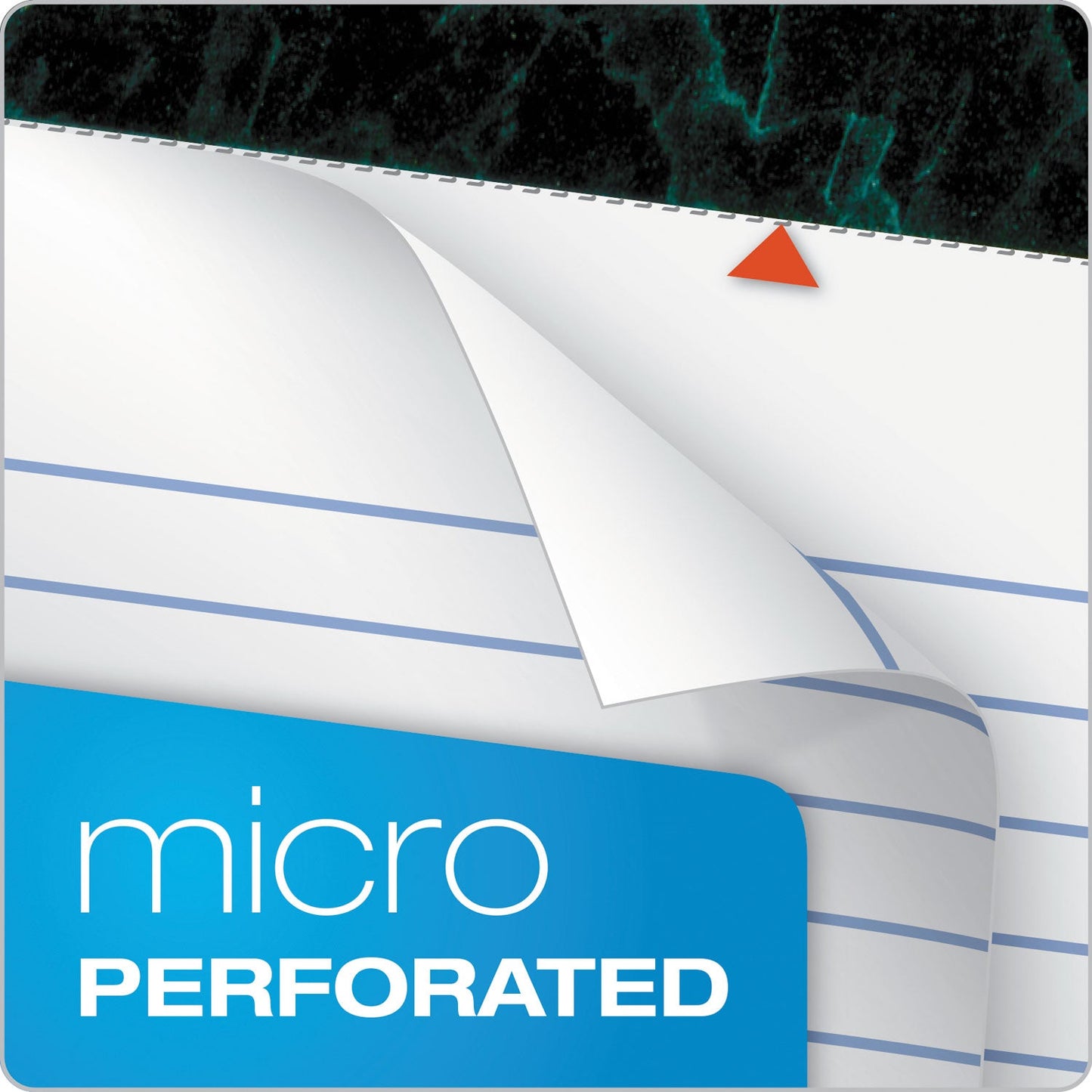 TOPS Docket Ruled Perforated Pads, Wide/Legal Rule, 50 White 8.5 x 14 Sheets, 12/Pack