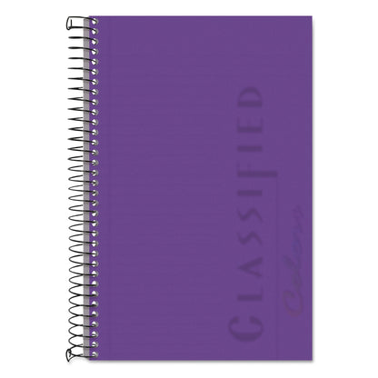 TOPS Color Notebooks, 1 Subject, Narrow Rule, Orchid Cover, 8.5 x 5.5, 100 Orchid Sheets