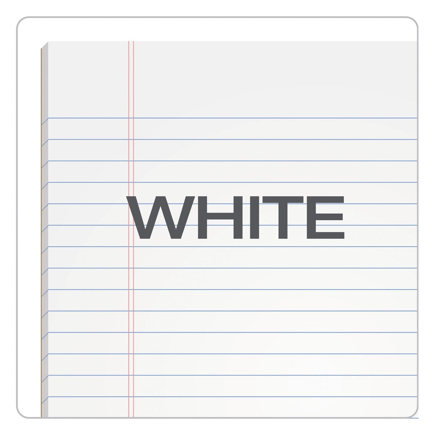 TOPS "The Legal Pad" Glue Top Pads, Wide/Legal Rule, 50 White 8.5 x 11 Sheets, 12/Pack