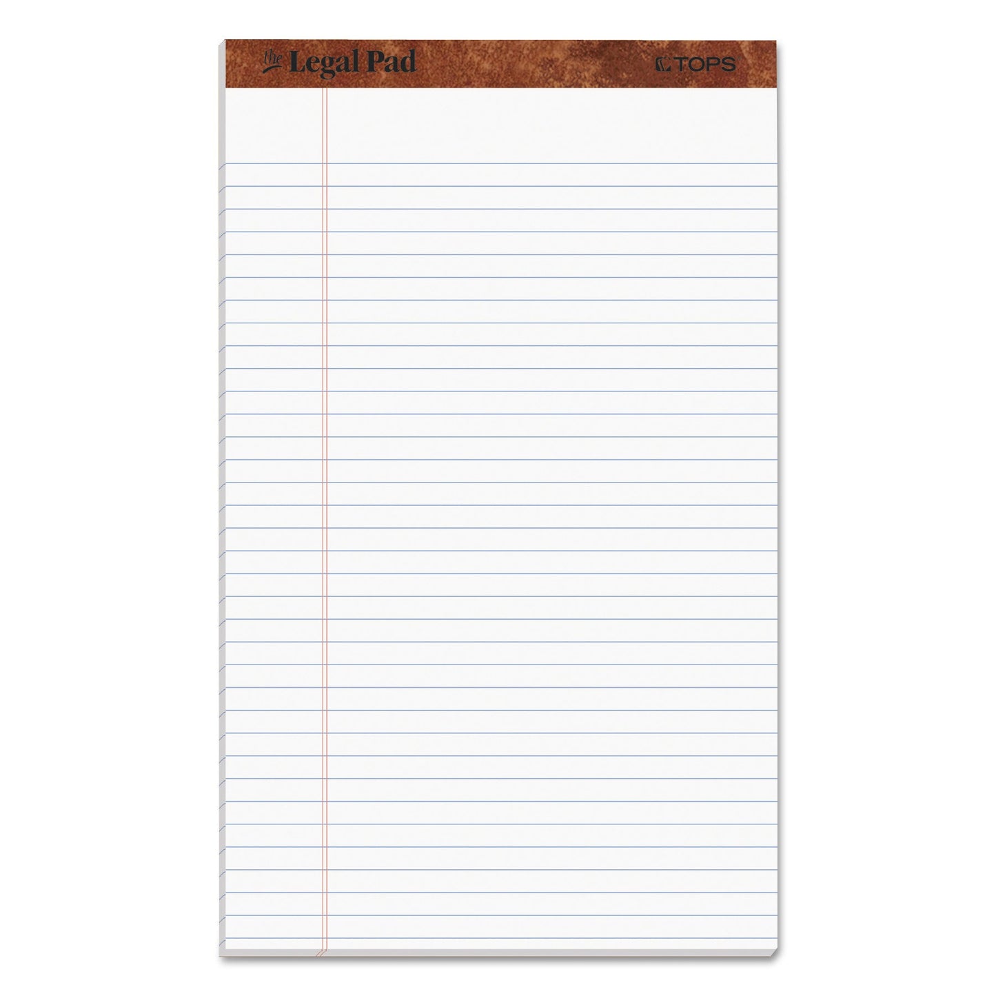 TOPS "The Legal Pad" Ruled Perforated Pads, Wide/Legal Rule, 50 White 8.5 x 14 Sheets, Dozen