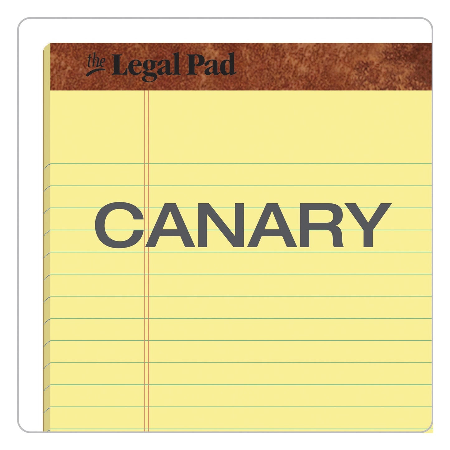 TOPS "The Legal Pad" Ruled Perforated Pads, Wide/Legal Rule, 50 Canary-Yellow 8.5 x 11 Sheets, 3/Pack