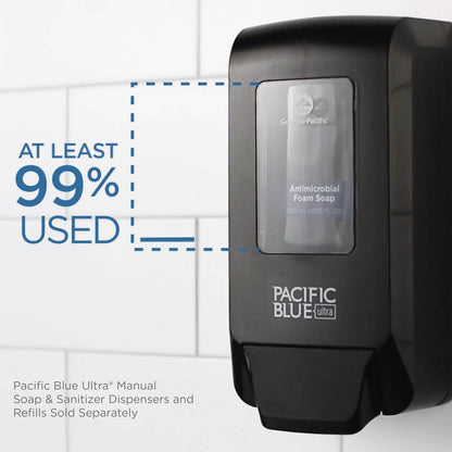 Georgia Pacific Pacific Blue Ultra Soap/Sanitizer Dispenser 1,200 mL Refill, 5.6 x 4.4 x 11.5, Black