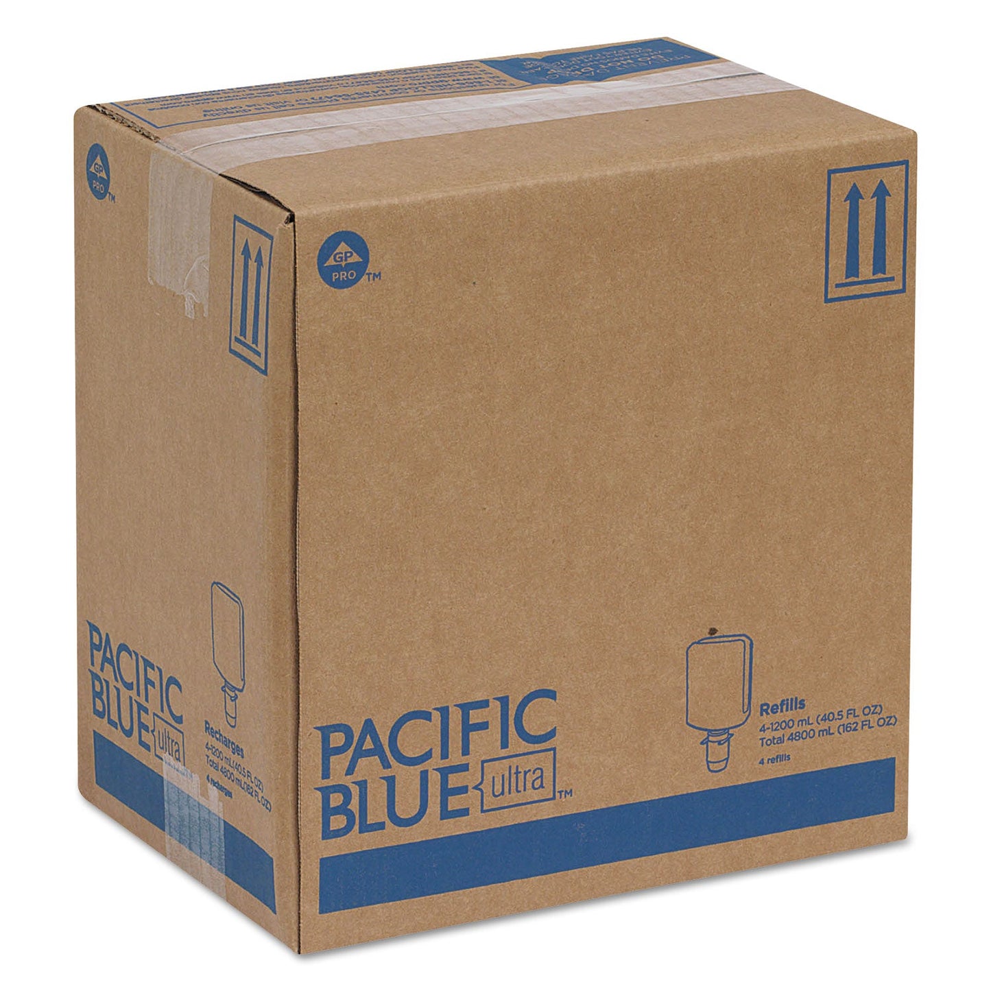 Georgia Pacific Pacific Blue Ultra Foam Soap Manual Dispenser Refill, Antimicrobial, Pacific Citrus, 1,200 mL, 4/Carton