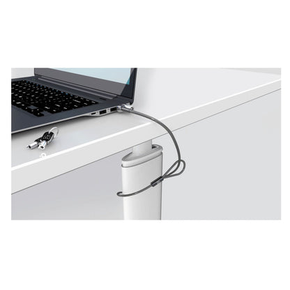 Kensington MicroSaver 2.0 Keyed Laptop Lock, 6 ft Steel Cable, Silver, 2 Keys