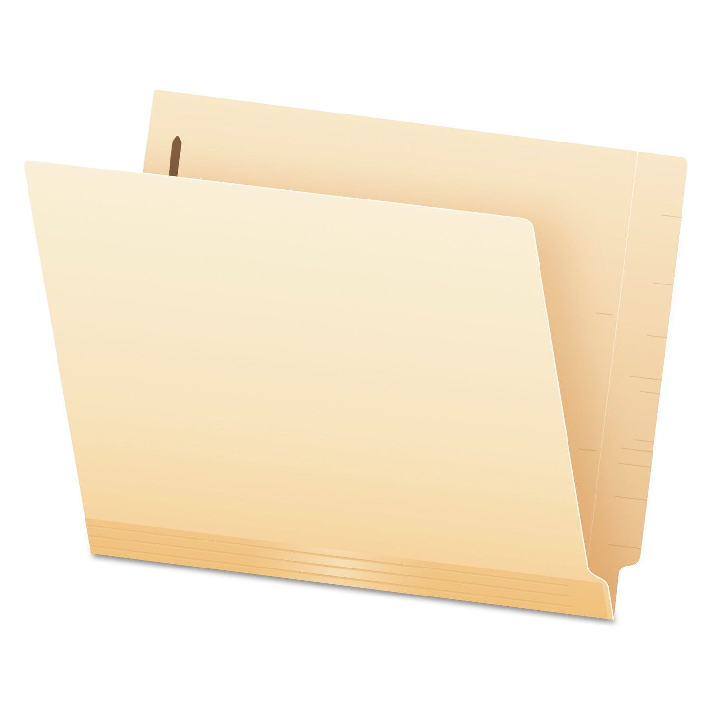 Pendaflex Manila Laminated End Tab Fastener Folders, 2 Fasteners, Letter Size, 11-pt Manila Exterior, 50/Box