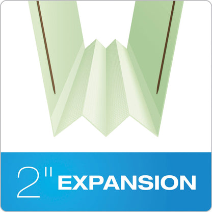 Pendaflex Heavy-Duty Pressboard Folders w/ Embossed Fasteners, Legal Size, Green, 25/Box