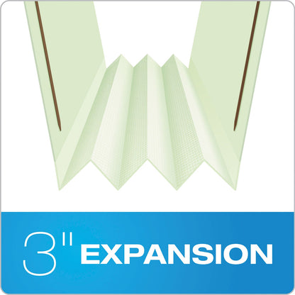 Pendaflex Heavy-Duty Pressboard Folders w/ Embossed Fasteners, Legal Size, Green, 25/Box