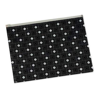 Pendaflex Fashion Poly Zip Envelope, Zipper Closure, 8.5 x 11, Assorted Colors, 3/Pack