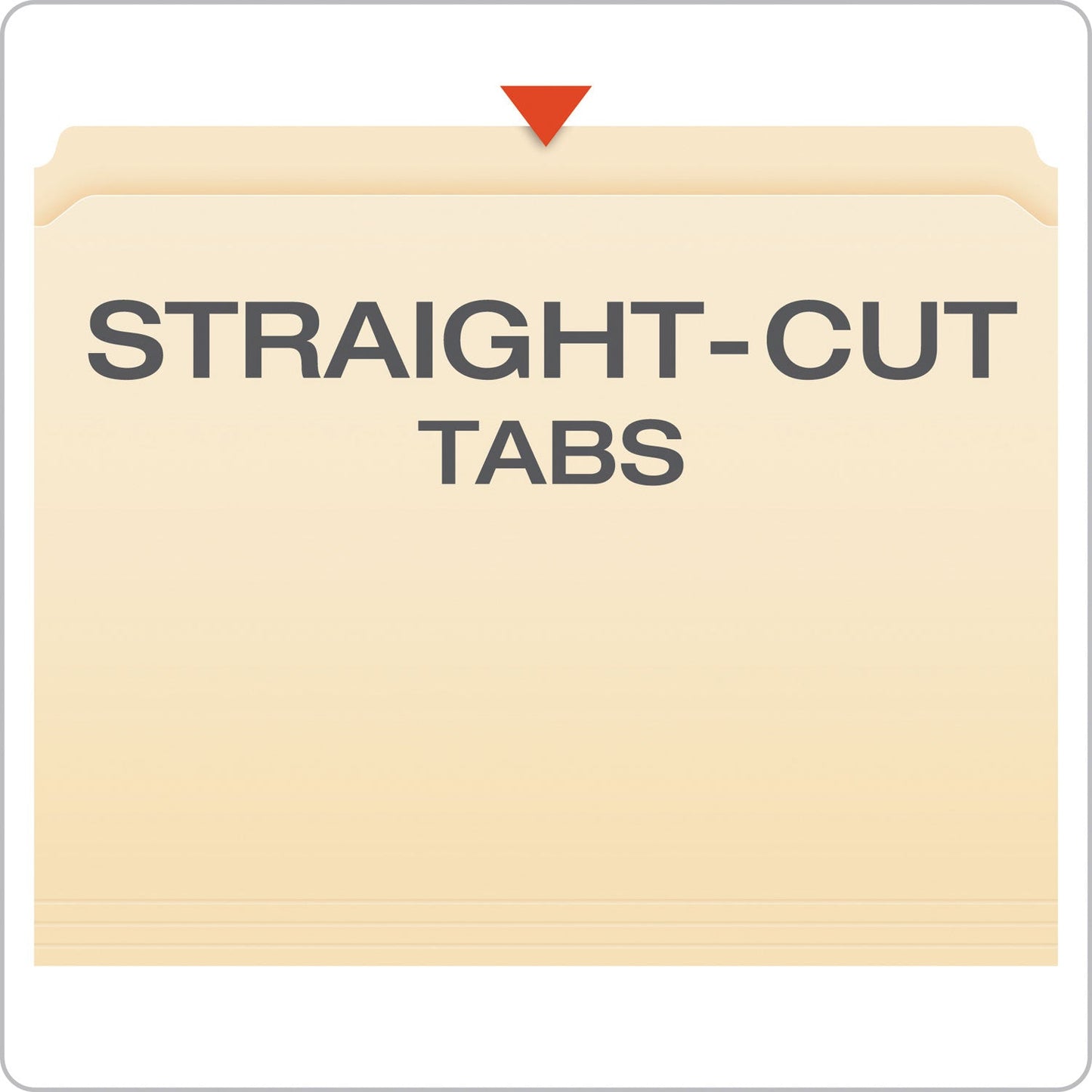Pendaflex Manila Fastener Folders, Straight Tab, 1 Fastener, Letter Size, Manila Exterior, 50/Box