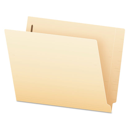 Pendaflex Manila End Tab Expanding Fastener Folders, 2-Ply Tabs, 2 Fasteners, Letter Size, 11-pt Manila Exterior, 50/Box