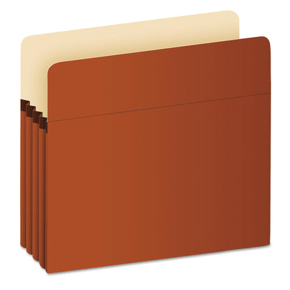 Pendaflex Pocket File, 3.5" Expansion, Letter Size, Red Fiber