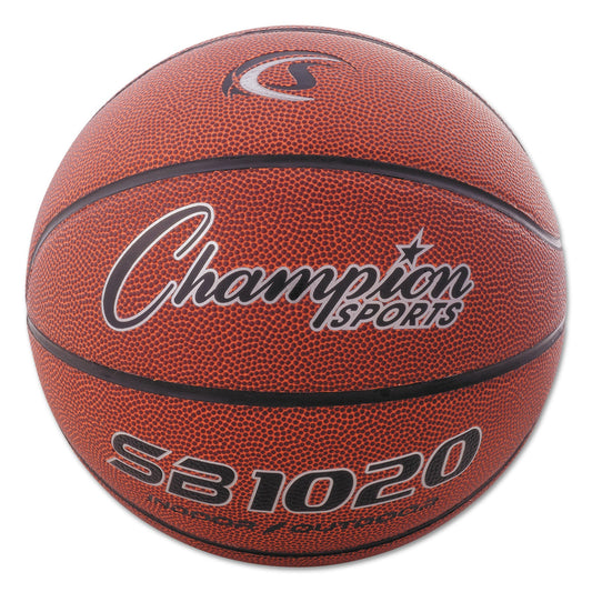 Champion Sports Composite Basketball, Official Size, Brown