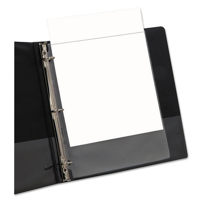 Oxford Top-Load Poly/Vinyl Three-Hole Sheet Protectors, Heavy Wt, Letter, 50/Box