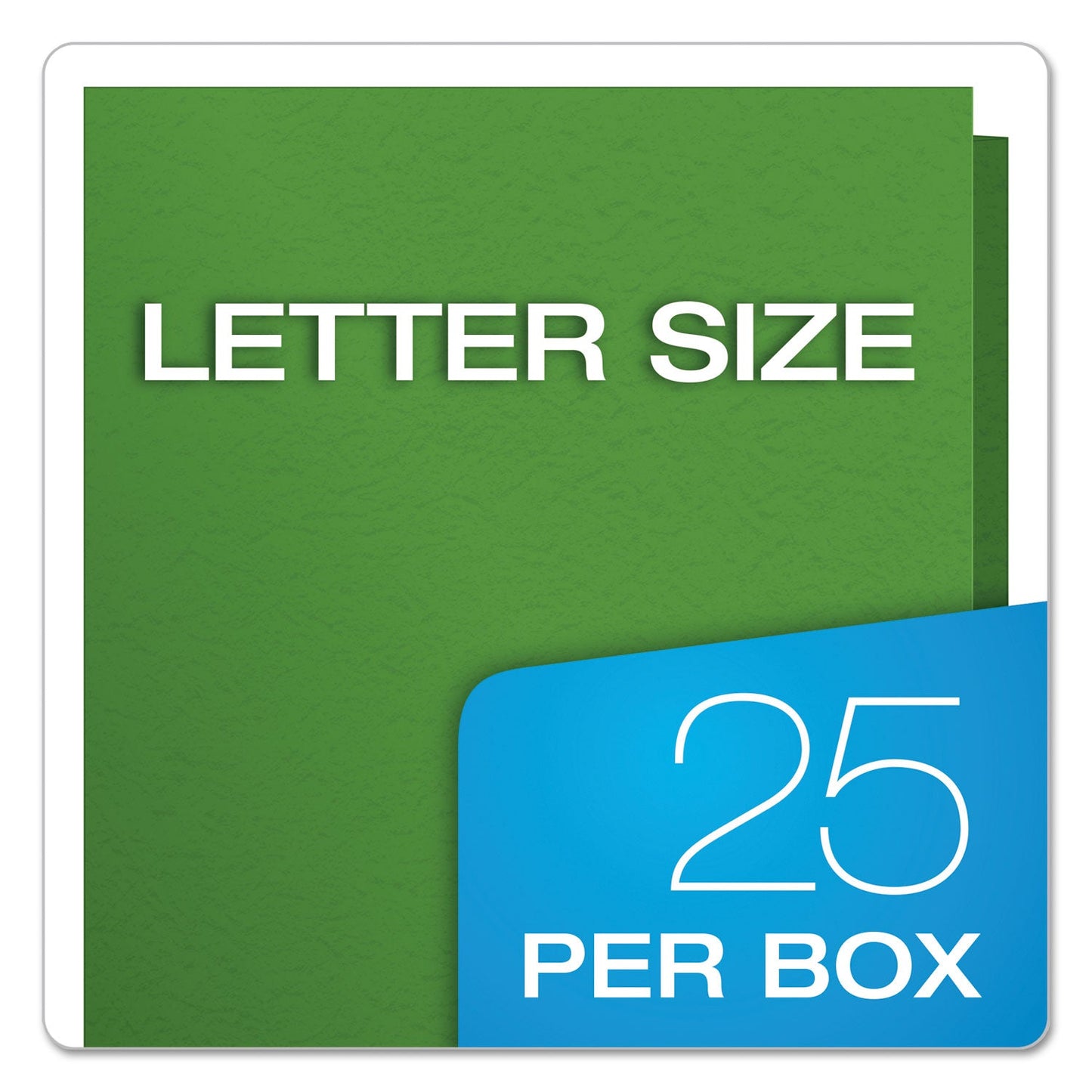 Oxford Twin-Pocket Folders with 3 Fasteners, 0.5" Capacity, 11 x 8.5, Green, 25/Box