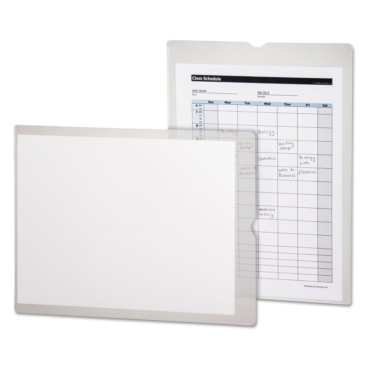 Oxford Utili-Jac Heavy-Duty Clear Plastic Envelopes, 9 x 12, 50/Box