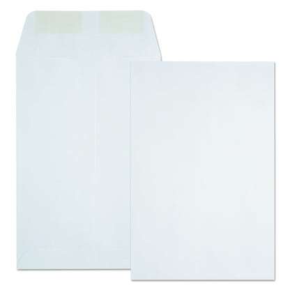 Quality Park Catalog Envelope, 24 lb Bond Weight Paper, #1, Square Flap, Gummed Closure, 6 x 9, White, 500/Box