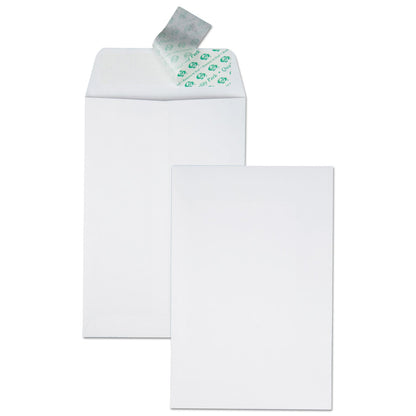 Quality Park Redi-Strip Catalog Envelope, #1, Cheese Blade Flap, Redi-Strip Adhesive Closure, 6 x 9, White, 100/Box