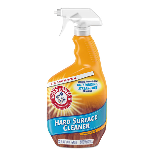 Arm & Hammer Hard Surface Cleaner, Orange Scent, 32 oz Trigger Spray Bottle, 6/CT