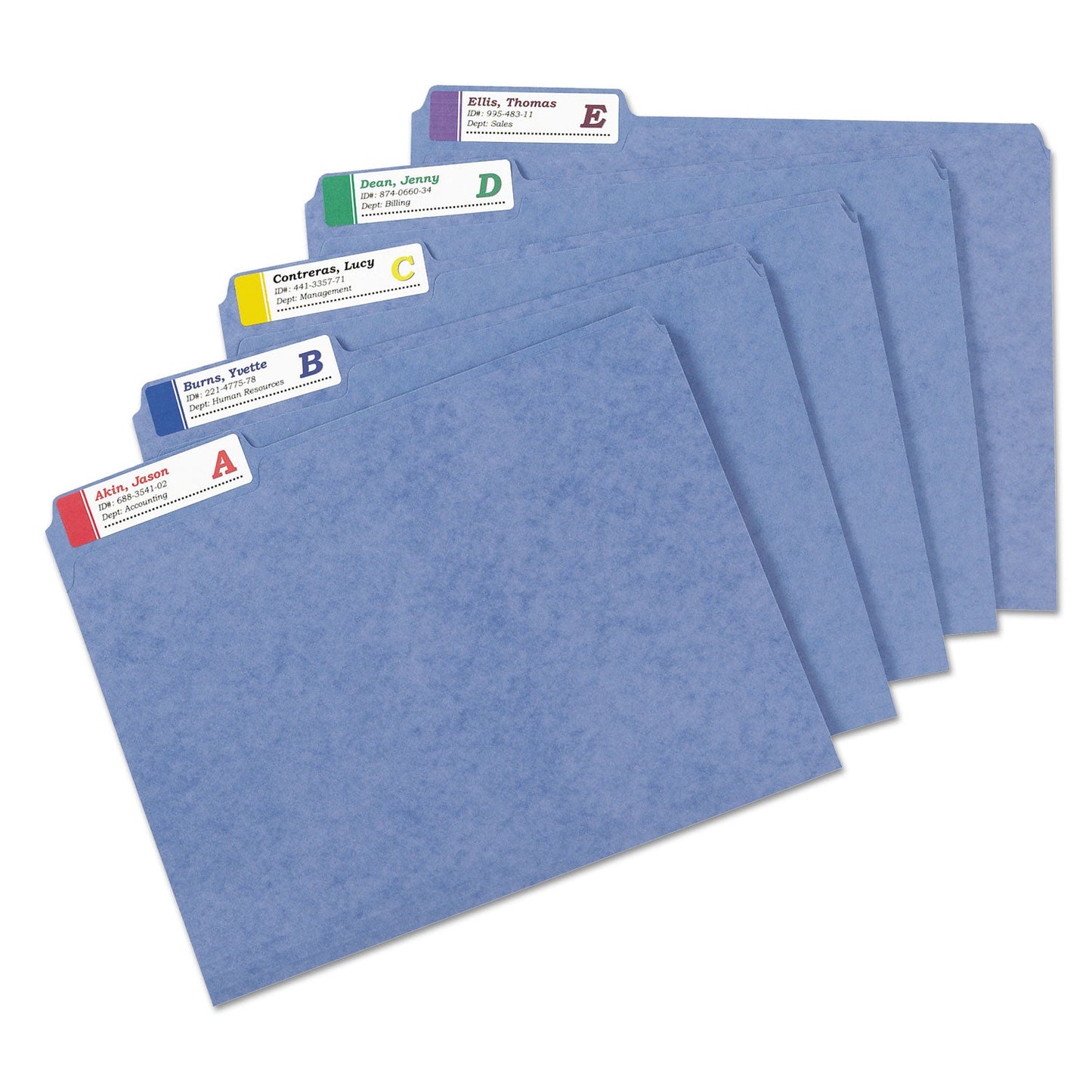 Avery Extra-Large TrueBlock File Folder Labels with Sure Feed Technology, 0.94 x 3.44, White, 18/Sheet, 25 Sheets/Pack
