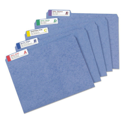 Avery Extra-Large TrueBlock File Folder Labels with Sure Feed Technology, 0.94 x 3.44, White, 18/Sheet, 25 Sheets/Pack