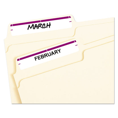 Avery Printable 4" x 6" - Permanent File Folder Labels, 0.69 x 3.44, White, 7/Sheet, 36 Sheets/Pack, (5204)