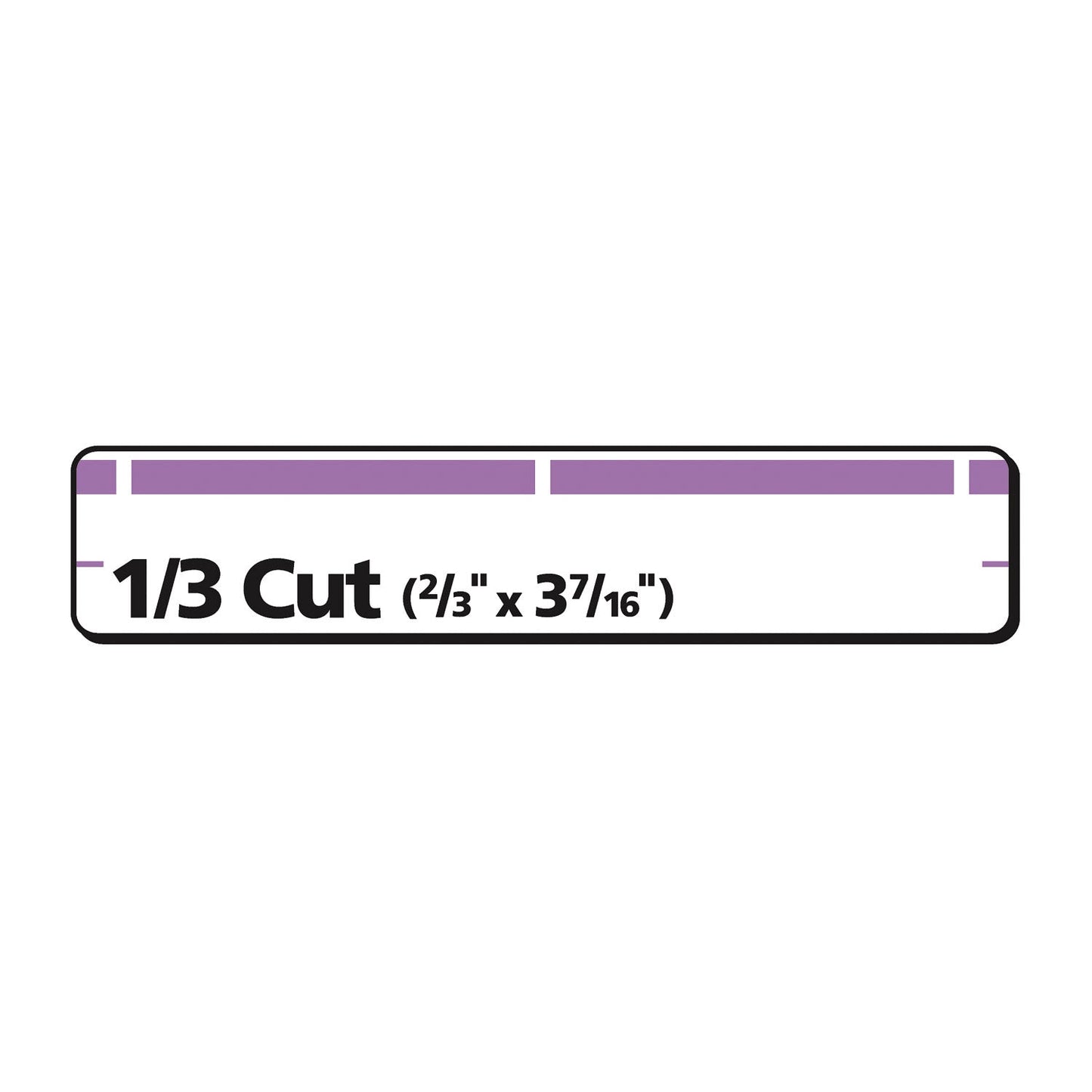 Avery Permanent TrueBlock File Folder Labels with Sure Feed Technology, 0.66 x 3.44, White, 30/Sheet, 25 Sheets/Pack