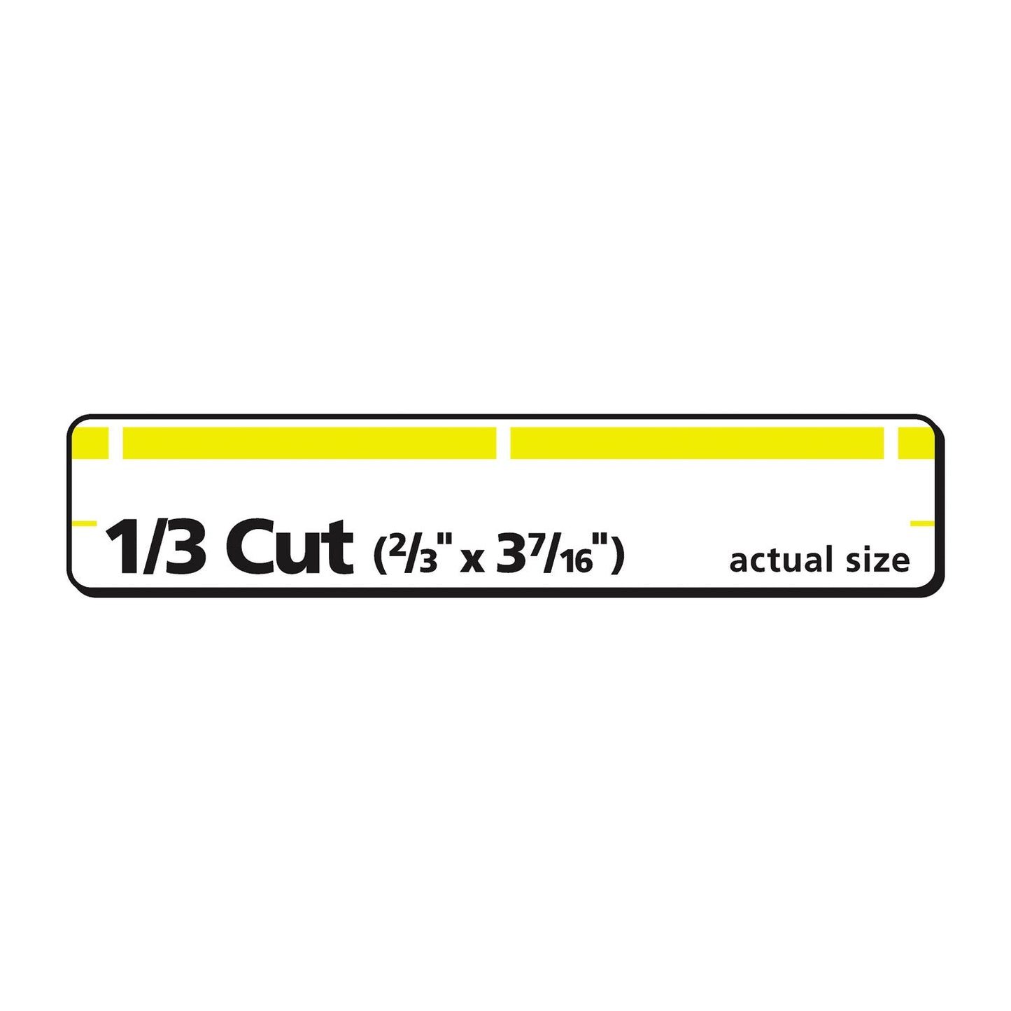 Avery Permanent TrueBlock File Folder Labels with Sure Feed Technology, 0.66 x 3.44, White, 30/Sheet, 50 Sheets/Box