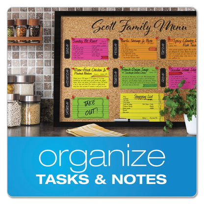 Oxford Ruled Index Cards, 3 x 5, Glow Green/Yellow, Orange/Pink, 100/Pack