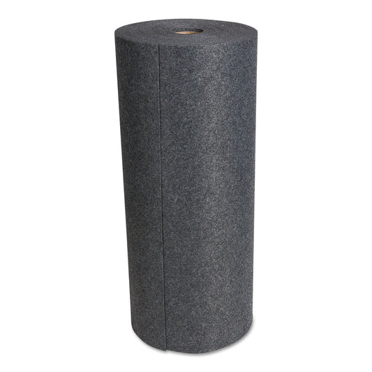 HOSPECO SureGrip Absorbent Adhesive Floor Mat, Indoor/Outdoor, 34" x 100 ft, Gray