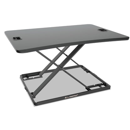 Alera AdaptivErgo Ultra-Slim Sit-Stand Desk, 31.33" x 21.63" x 1.5" to 16", Black