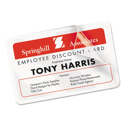 Avery Laminated Laser/Inkjet ID Cards, 2 1/4 x 3 1/2, White, 30/Box