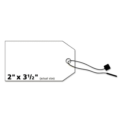 Avery Printable Rectangular Tags with Strings, 2 x 3.5, Matte White, 96/Pack