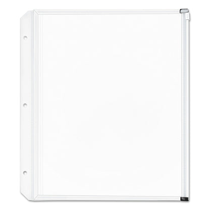 Cardinal Expanding Zipper Binder Pockets, 8.5 x 11, Clear, 3/Pack