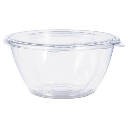 Dart Tamper-Resistant, Tamper-Evident Bowls with Flat Lid, 32 oz, 7" Diameter x 3.2"h, Clear, Plastic, 150/Carton