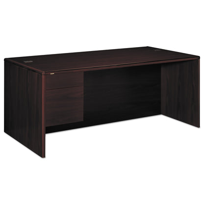 HON 10700 Series Single Pedestal Credenza, 1 Box/File Pedestal, 72w x 29.5h Mahogany